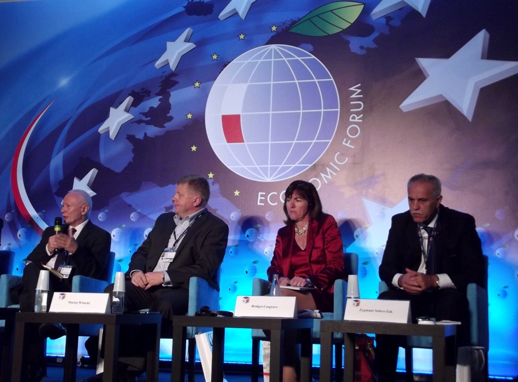 Zygmunt Solorz na forum ekonomicznym, panel dyskusyjny.