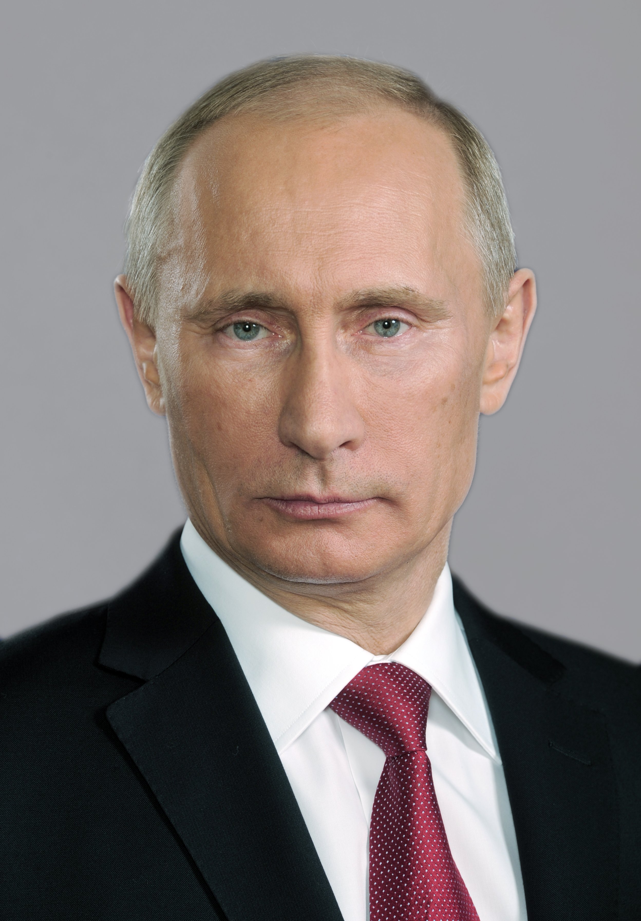Portret Władimira Putina, zainteresowanego długowiecznością dzięki porożu renifera.