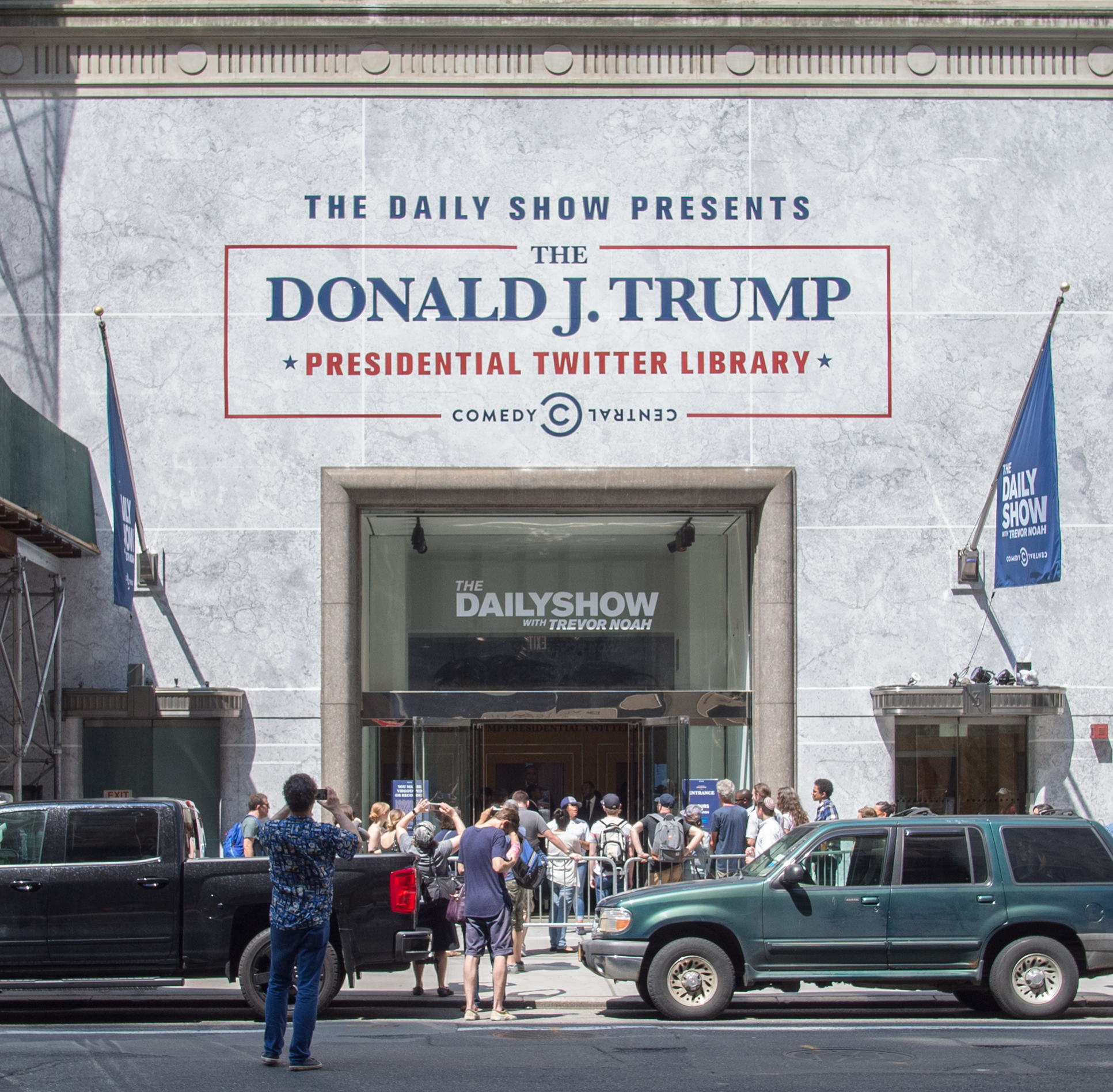 Donald Trump Presidential Twitter Library z logo The Daily Show